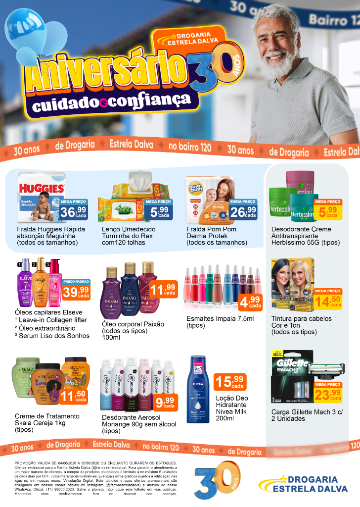 Tabloide Aniversário 30 Anos