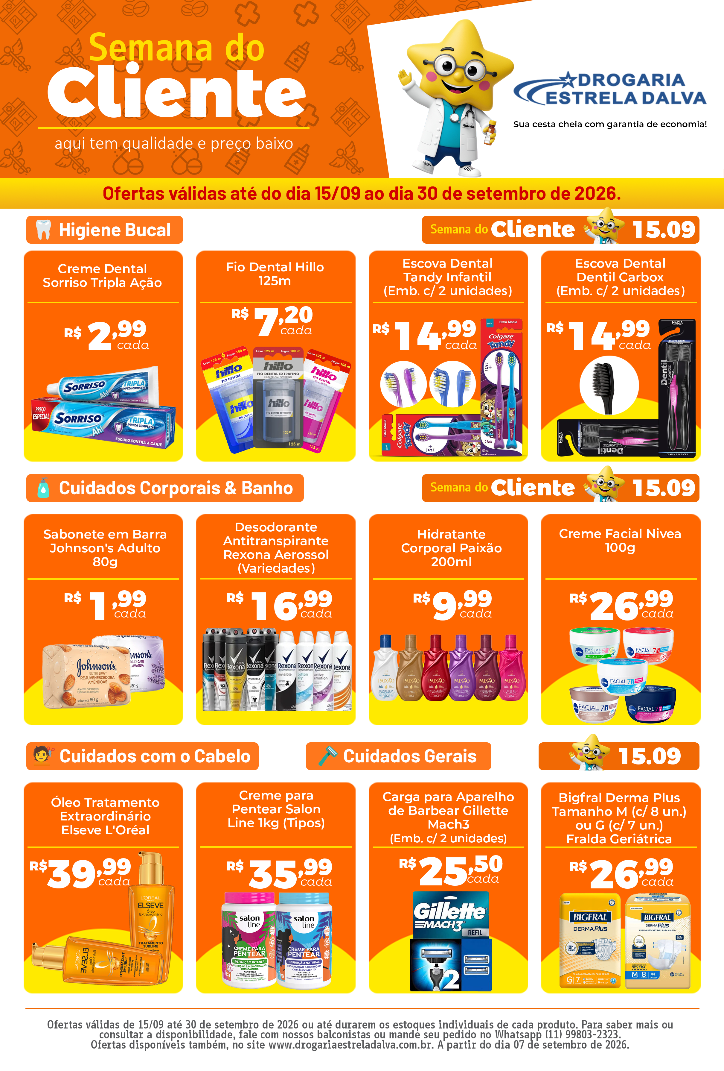 Tabloide Semana do Cliente Parte 1 - Drogaria Estrela Dalva