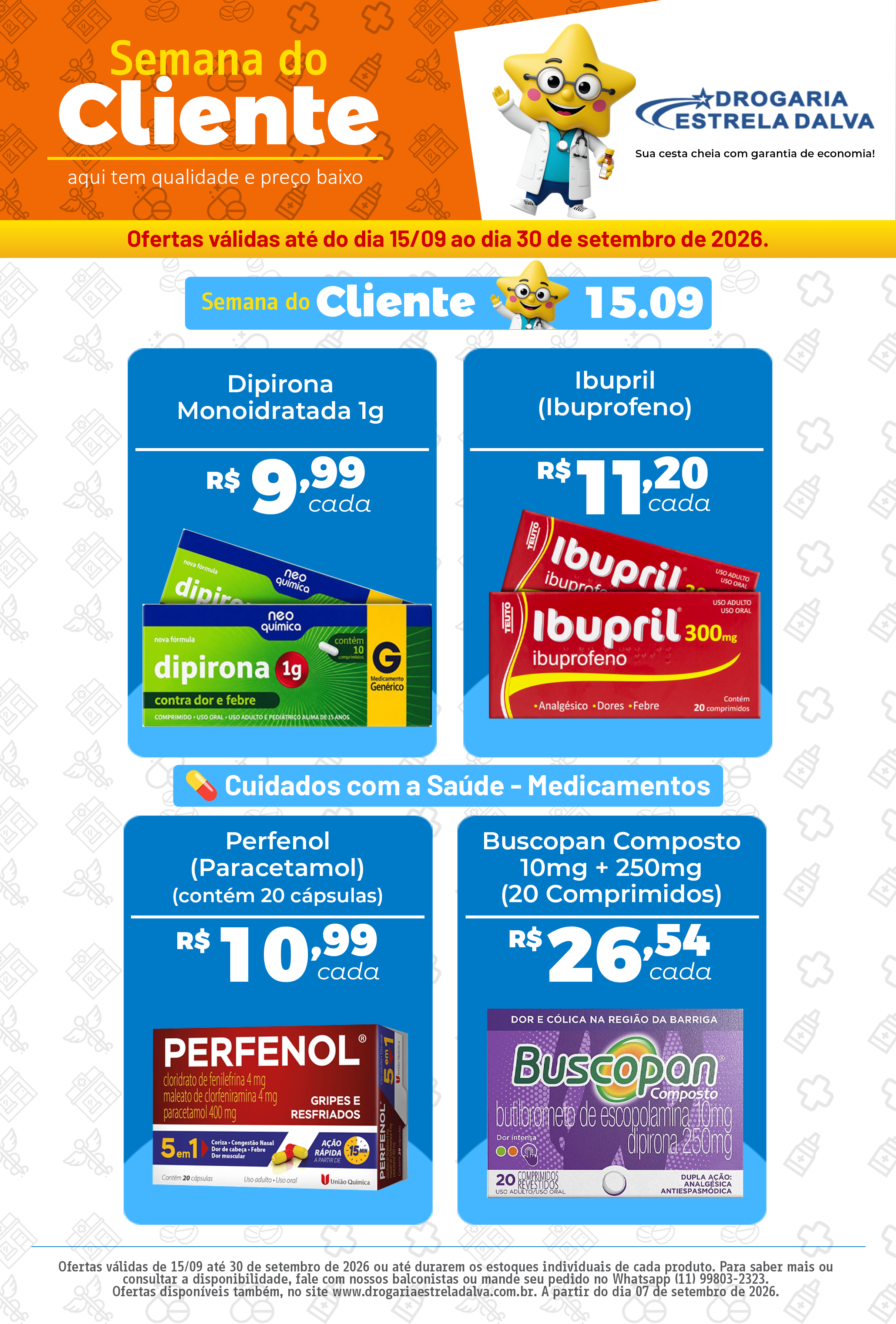 Tabloide Semana do Cliente Parte 2 Medicamentos - Drogaria Estrela Dalva